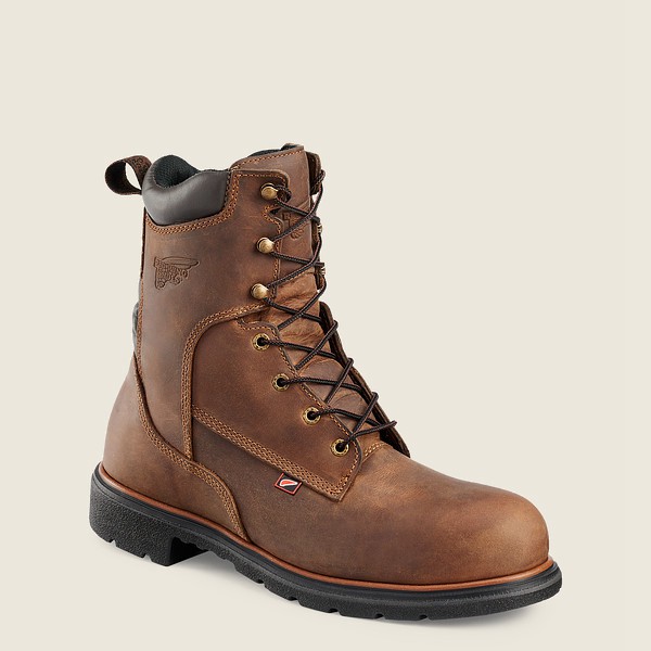 Red Wing Mens Safety Boots - Dynaforce® - 8-inch Toe - Brown - AOR375264